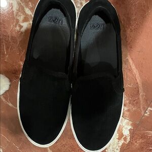 UGG Black Slip-On Loafers
